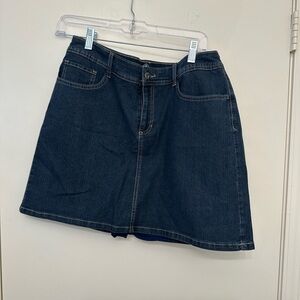 Dark Blue Denim Skort